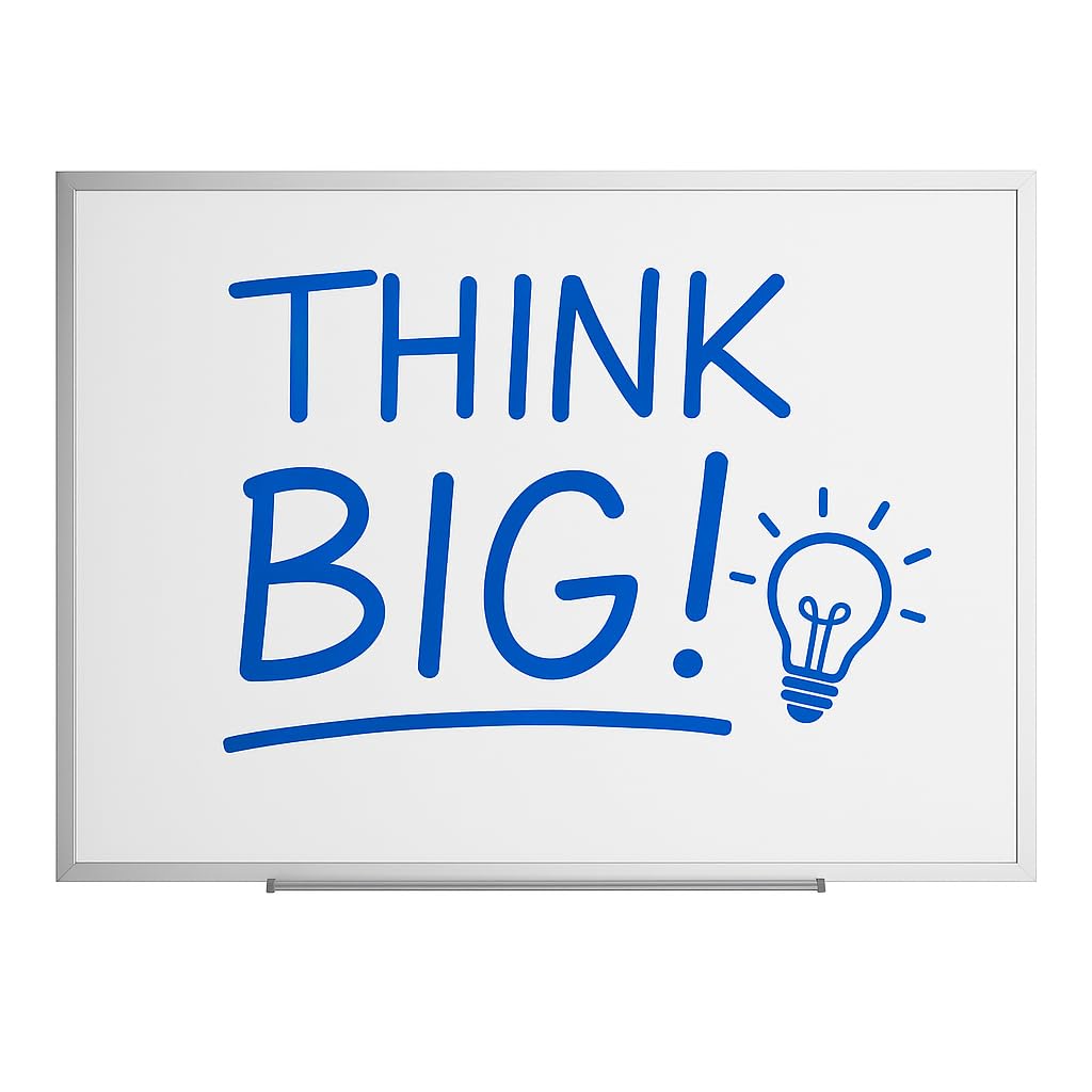 Wall-Mount Melamine Whiteboard with Aluminum Frame, White, MDF Board, Rectangle, Single Sided, with Marker Tray (White, 24" x 18", Aluminum)