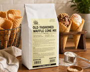 Old Fashioned Waffle Cone Mix, Plain Flavor, 5 lb Bulk Bag, 6-Case Pack, Made in America view 2