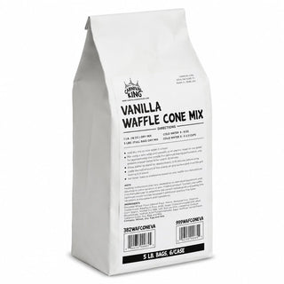 Old Fashioned Vanilla Waffle Cone Mix, 5 lb Bag, Bulk, Made in America, 6-Case Pack