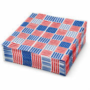 2-Ply Paper Cocktail Napkin, Beverage Napkin, 1000 Count per Case (Patriotic, Beverage/Cocktail Napkin)
