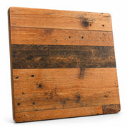 Glownary Excalibur Square Table Top, 36x36 Inch, Brown Laminate, Farmhouse Finish, UV and Weather-Resistant, Indoor/Outdoor