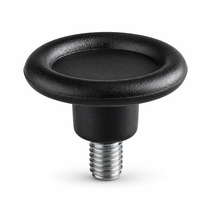 Replacement Glide for Aluminum Outdoor Tables, M8x1.25 Thread, 1-1/4 Inch, Rubber Pad, Adjustable, 4-Pack