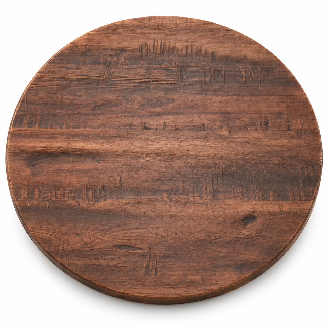 Glownary Excalibur Round Table Top, 36 Inch, Walnut Finish, Laminate, UV-Resistant, Indoor and Outdoor Use, Seats 3-4