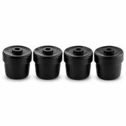 Plastic Glide for Cafe and Arm Chair, Black, Floor Protection, Reduces Scuffs and Marks, Pack of 4