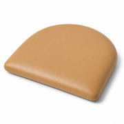 Glownary Vinyl Padded Replacement Seat for Metal Frame Chairs and Bar Stools, Black, 16 3/4 x 16 1/2 Inch, 2 1/2 Inch Thick (Light Brown, Vinyl, Seat for Metal Frame Seating)