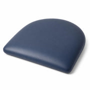 Glownary Vinyl Padded Replacement Seat for Metal Frame Chairs and Bar Stools, Black, 16 3/4 x 16 1/2 Inch, 2 1/2 Inch Thick (Navy, Vinyl, Seat for Metal Frame Seating)