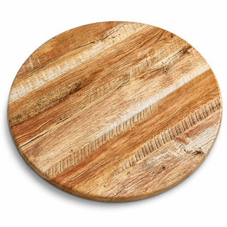 Glownary Round Table Top, 30 Inch, Barnwood Finish, MDF Core, Scratch and Stain-Resistant, Indoor Use