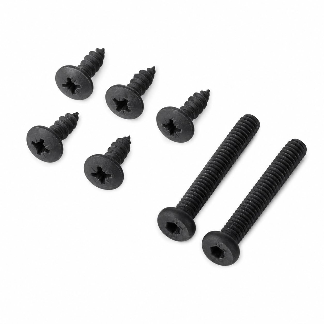 Glownary Vinyl Seat Screws and Bolts for Mid-Century Chairs and Barstools, Black, 56 Pack, with Allen Wrench