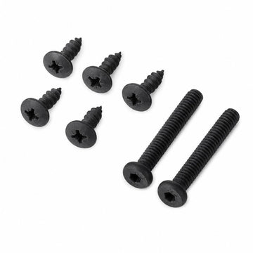 Glownary Vinyl Seat Screws and Bolts for Mid-Century Chairs and Barstools, Black, 56 Pack, with Allen Wrench