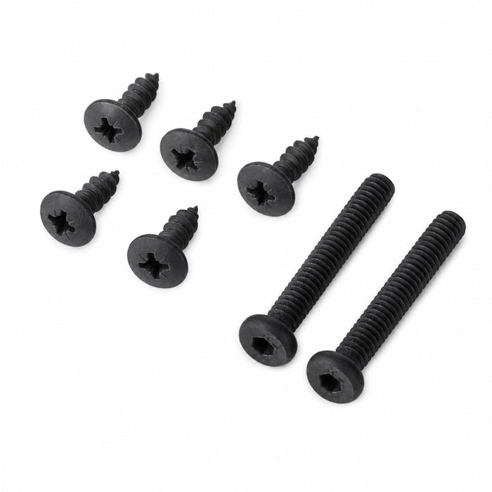 Glownary Vinyl Seat Screws and Bolts for Mid-Century Chairs and Barstools, Black, 56 Pack, with Allen Wrench