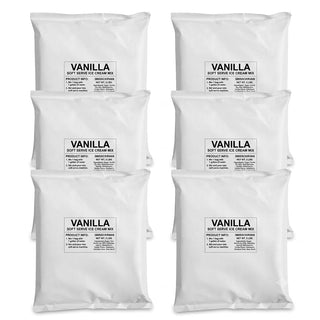 Glownary Vanilla Soft Serve Ice Cream Mix 3 lb. - 6/Case