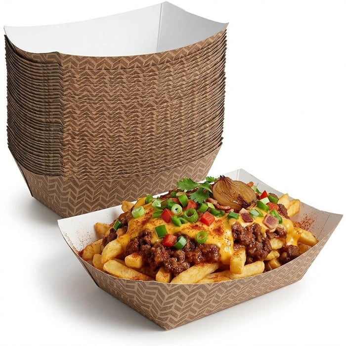 Glownary 6 oz. Cornerstone Paper Food Tray, 1,000/Case