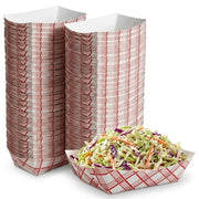 Glownary 1/4 lb. White Paper Food Tray, 1,000/Case