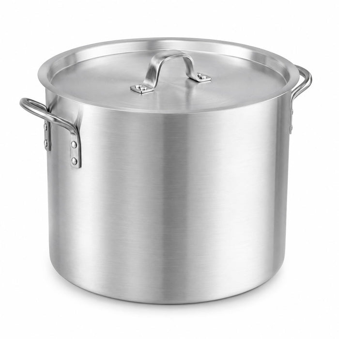Glownary 20 Qt. Heavy Weight Aluminum Stock Pot with Cover