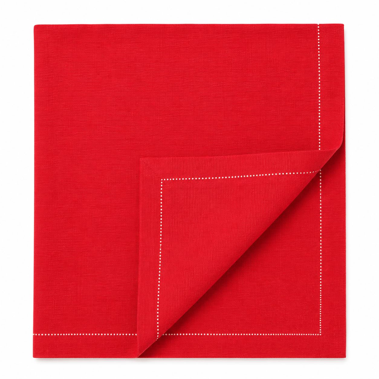 Glownary Red 100% Cotton Disposable Dinner Napkins 250/Case