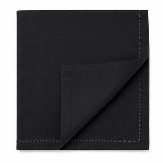 Glownary Black Cotton Disposable Dinner Napkins 40.2cm, 250/Case