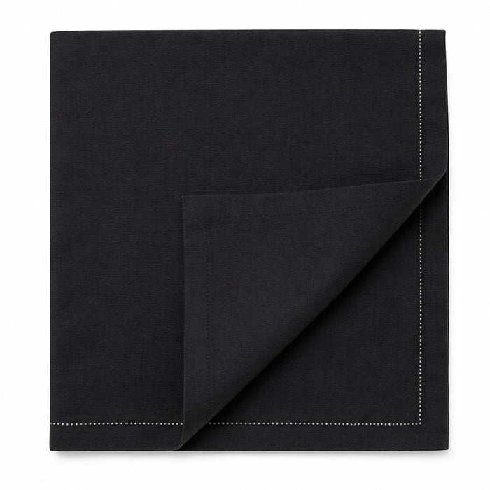 Glownary Black Cotton Disposable Dinner Napkins 40.2cm, 250/Case