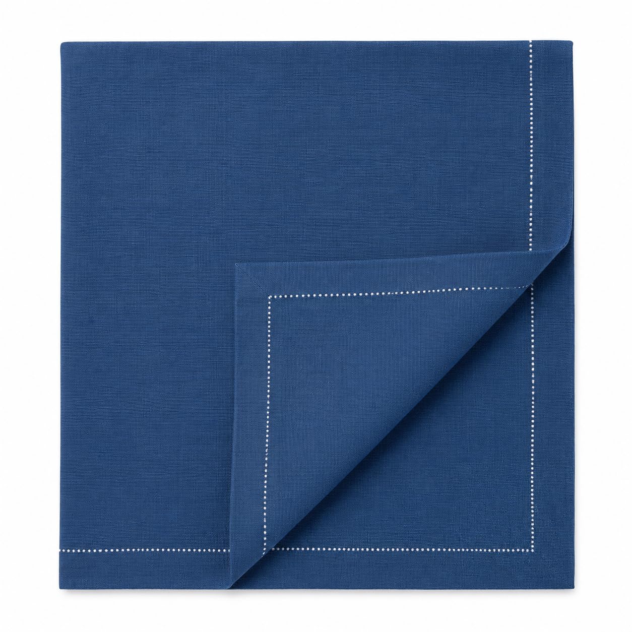 Glownary Navy Blue Cotton Dinner Napkin 40.2cm x 40.2cm