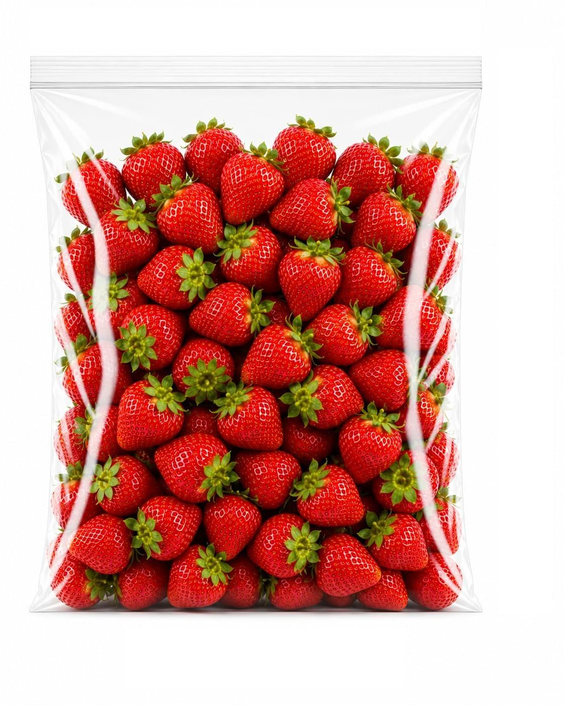 Glownary 12" x 15" 2 Mil Clear LDPE Zip Top Bag 1,000/Case, Food Safe, Reclosable, 100% Virgin LDPE, No Gusset/Flat