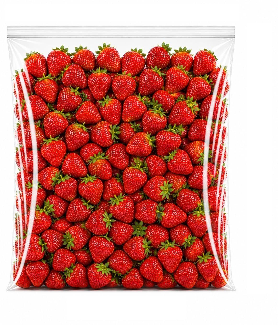20" x 24" 2 Mil Clear LDPE Zip Top Bag 500/Case, Food Safe, Reclosable, No Gusset Flat Style