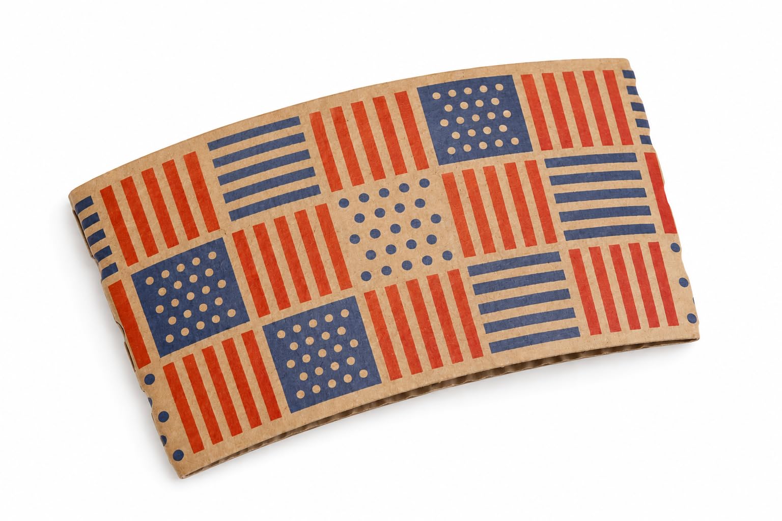 10-20 oz. Patriotic Print Coffee Cup Sleeve/Jacket/Collar - 1,200/Case
