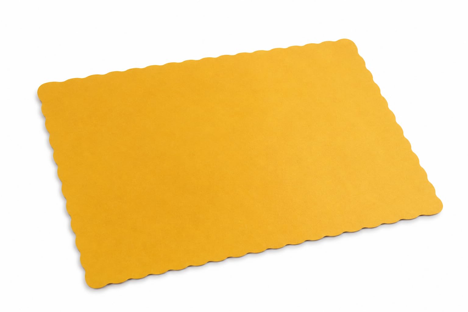 Glownary Gold Paper Placemats with Scalloped Edge, 1000/Case