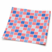 12" x 12" Patriotic USA Print Deli Sandwich Wrap Paper - 5,000/Case