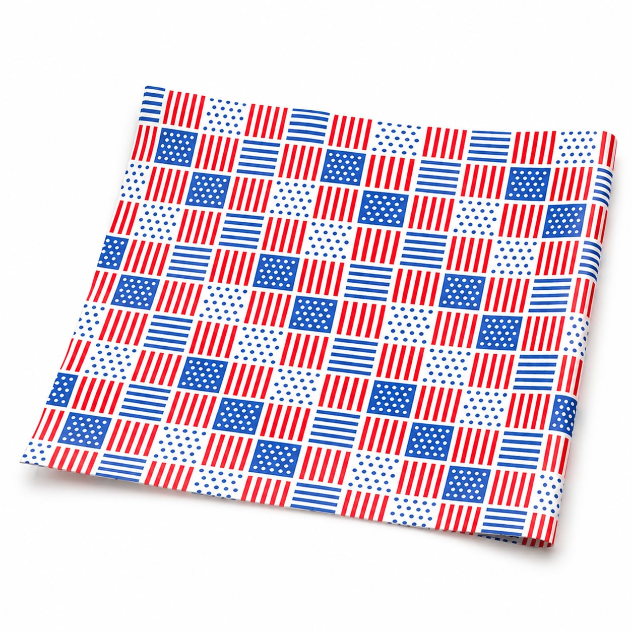 12" x 12" Patriotic USA Print Deli Sandwich Wrap Paper - 5,000/Case