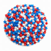 Patriotic Red, White, and Blue Star Sprinkles 10 lb.