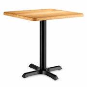 Glownary 30" x 30" Square MDF Table with Maple Finish Scratch & Stain Resistant, Indoor Use Only