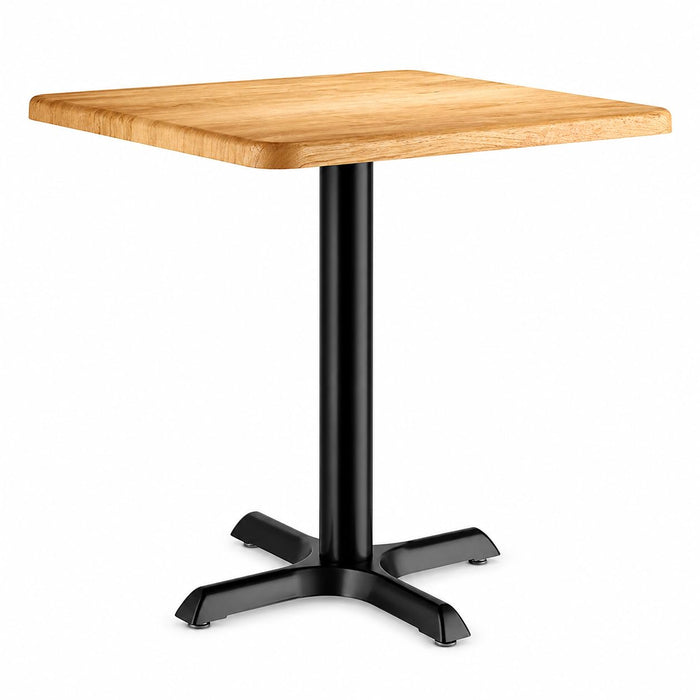 Glownary 30" x 30" Square MDF Table with Maple Finish Scratch & Stain Resistant, Indoor Use Only