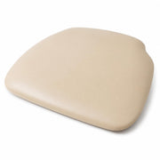 Glownary Vinyl Chiavari Chair Cushion, Ivory, 5.08 cm Thick