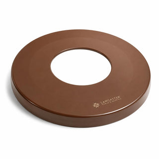 Glownary Brown Brown Round Flat Lid for 36 Gallon Slatted Steel Can