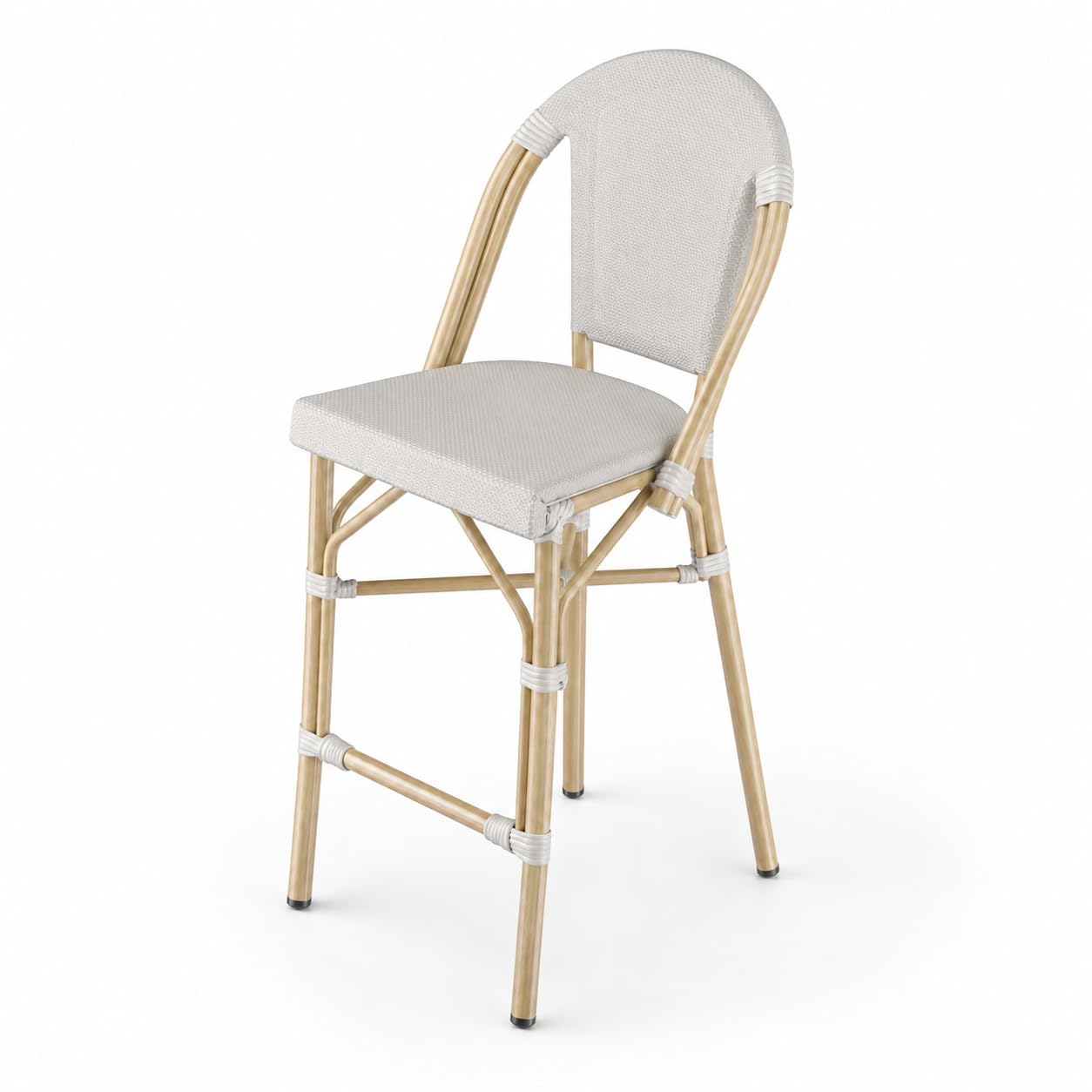 Glownary Bistro Gray Teslin Counter Height Outdoor Side Stool