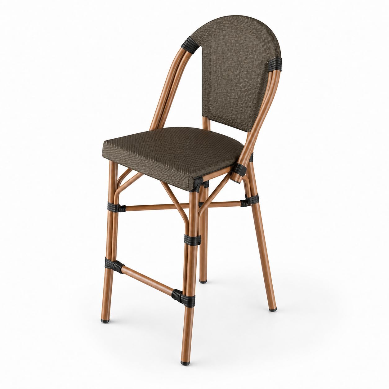 Glownary Bistro Brown Teslin Counter Height Outdoor Stool