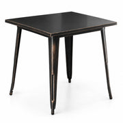 Glownary Alloy 32" x 32" Distressed Copper Outdoor Table