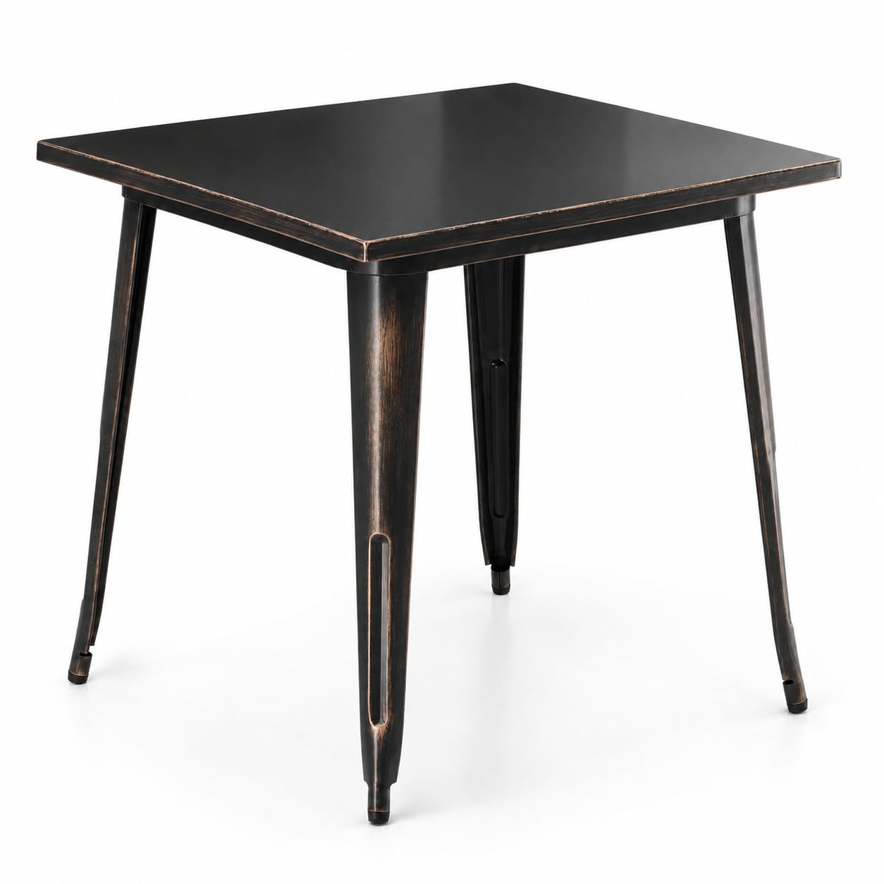 Glownary Alloy 32" x 32" Distressed Copper Outdoor Table