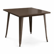 Glownary Alloy 36" x 36" Copper Steel Outdoor Table