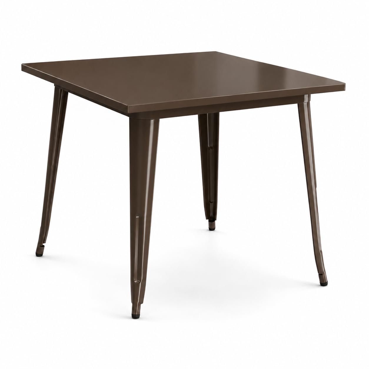Glownary Alloy 36" x 36" Copper Steel Outdoor Table