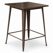 Glownary Alloy Steel 32" x 32" Copper Bar Height Outdoor Table