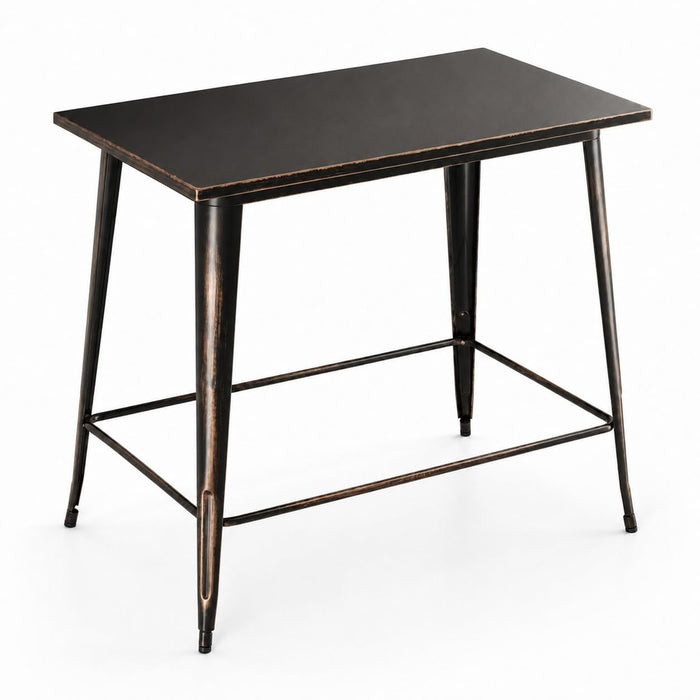 Glownary Alloy 48" x 30" Rectangular Bar Height Outdoor Table