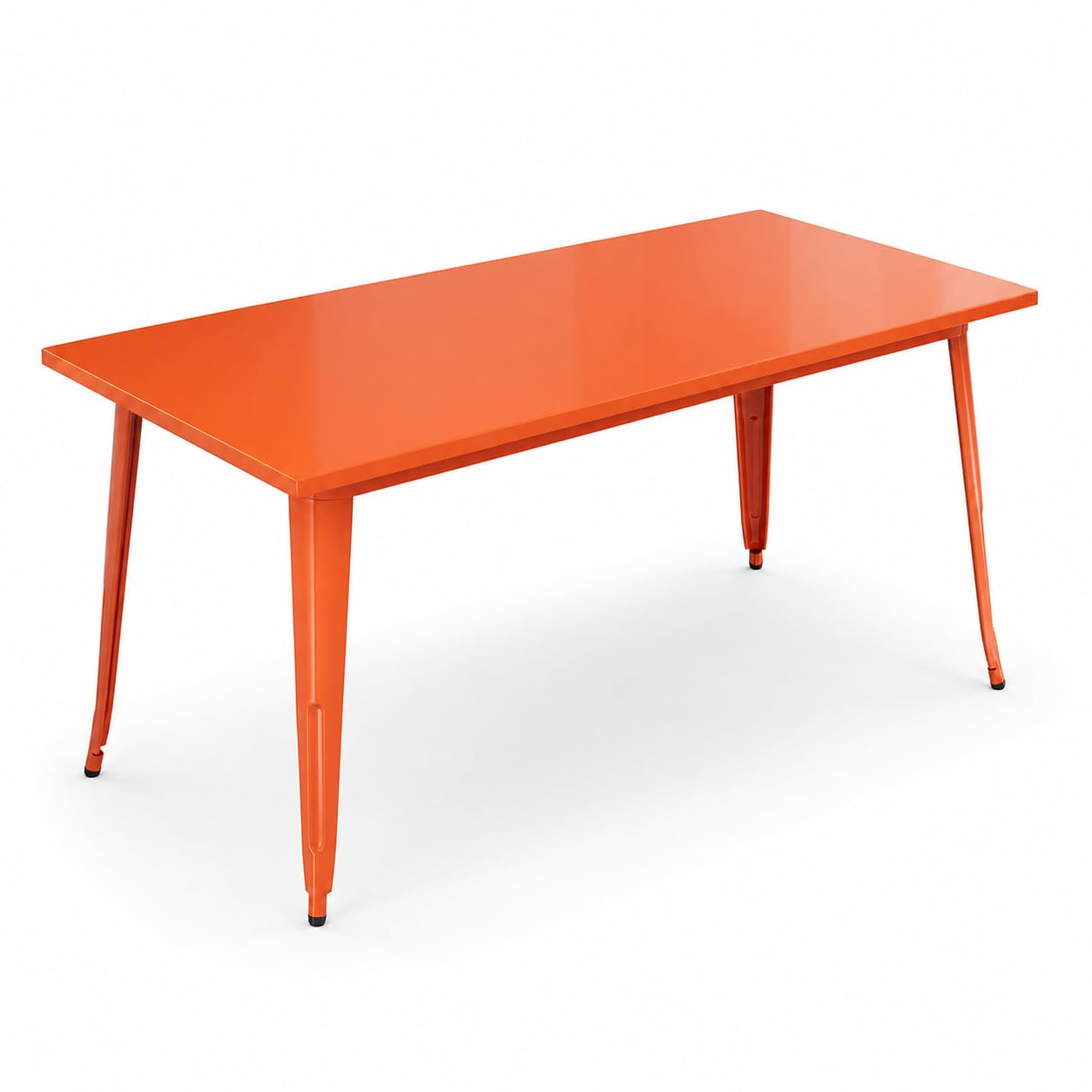 Glownary Alloy Amber Orange Steel Outdoor Table 160 x 81 cm
