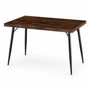 Glownary Mid-Century Butcher Block Table 76x122cm Espresso