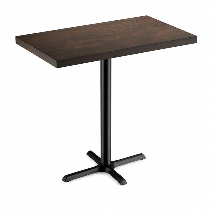 Glownary 30" x 48" Butcher Block Bar Height Table Espresso