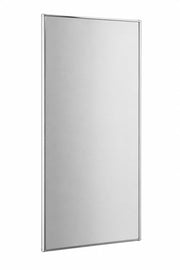 Steel Urinal Partition with Mounting Kit for Restrooms, Silver, 24" x 48"