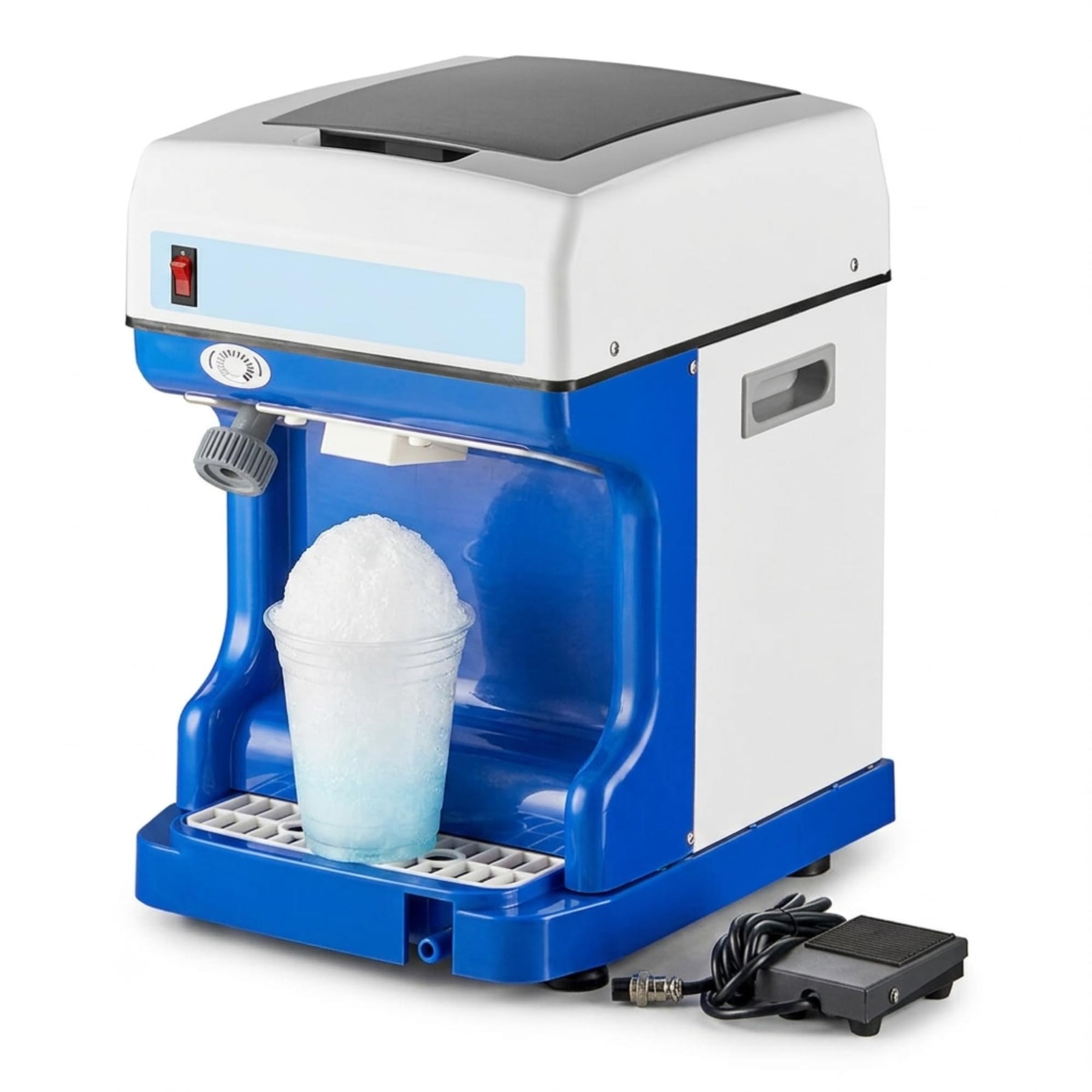 Glownary ICS250 Ice Shaver 1/3 HP with Foot Pedal, 120V