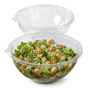 Glownary 320 oz Clear PET Plastic Round Catering Serving Bowl