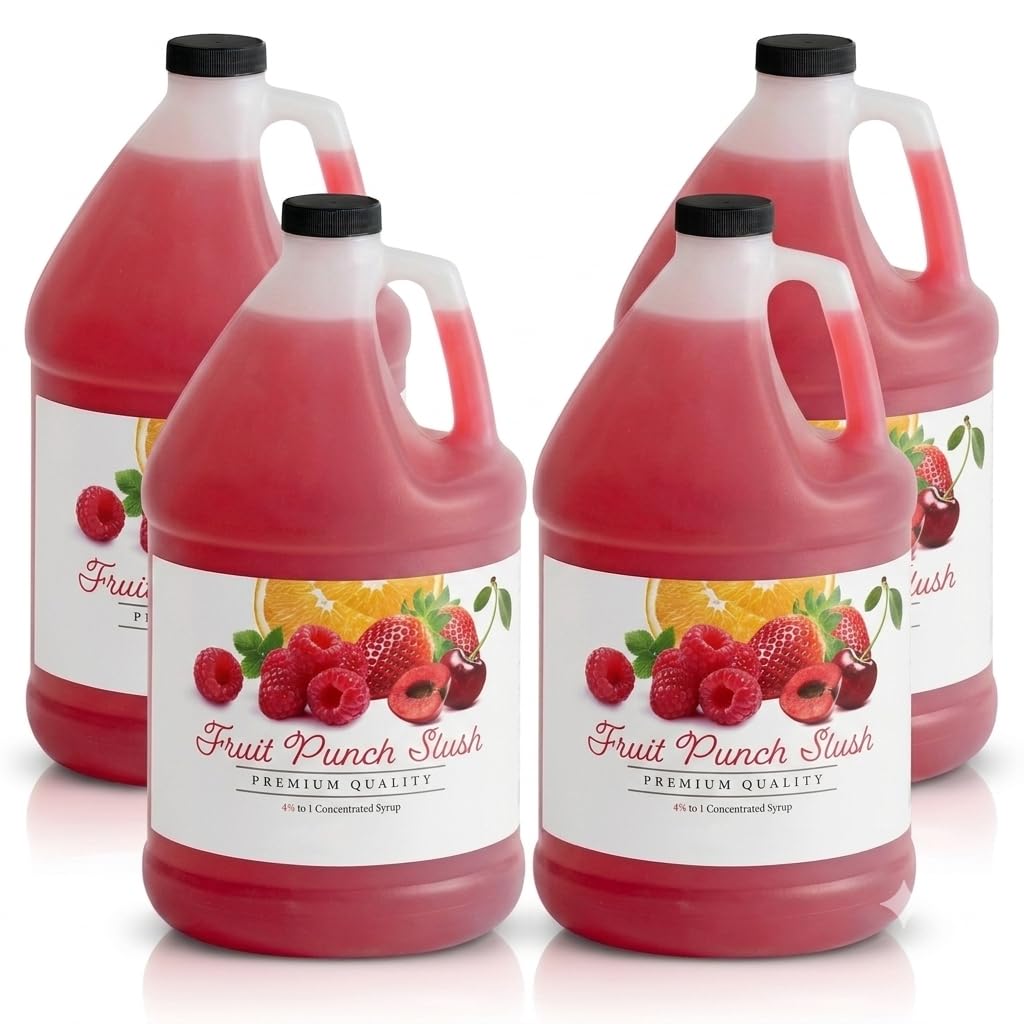 Glownary Fruit Punch Slushy 4.5:1 Concentrate, 1 Gallon, 4/Case