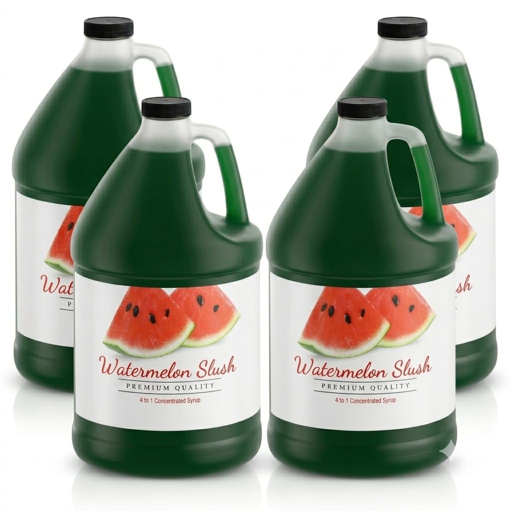 Glownary Watermelon Slushy Concentrate 4.5:1, 1 Gallon, 4/Case