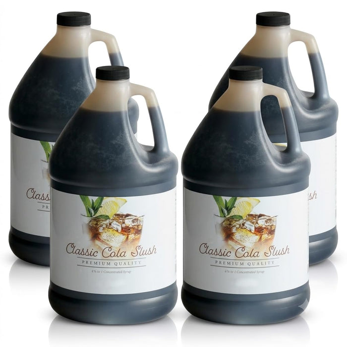 Glownary Cola Slushy Concentrate 4.5:1 Ratio, 1 Gallon, 4/Case